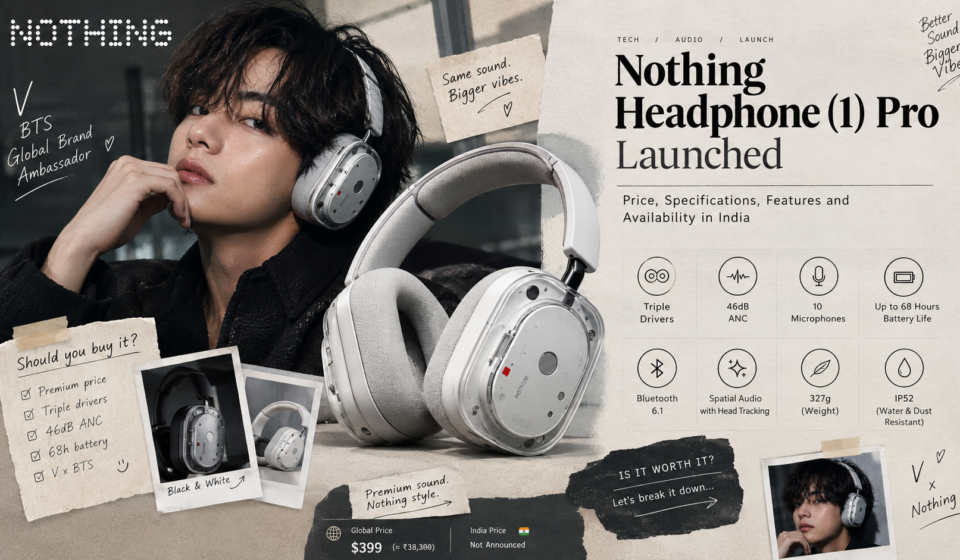 Nothing Headphone 1 Pro, Nothing Headphone 1 Pro price in India, Nothing Headphone 1 Pro launch, Nothing Headphone 1 Pro specifications, Nothing Headphone 1 Pro features, Nothing Headphone 1 Pro battery, Nothing Headphone 1 Pro ANC, Nothing Headphone 1 Pro V BTS, Nothing Headphone 1 Pro India, Nothing Headphone 1 vs Headphone 1 Pro, Nothing headphones, best premium headphones India