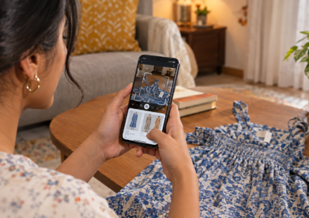 Using AI image search to find products online