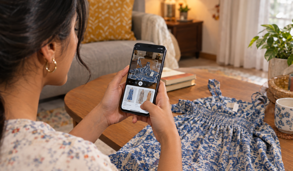 Using AI image search to find products online
