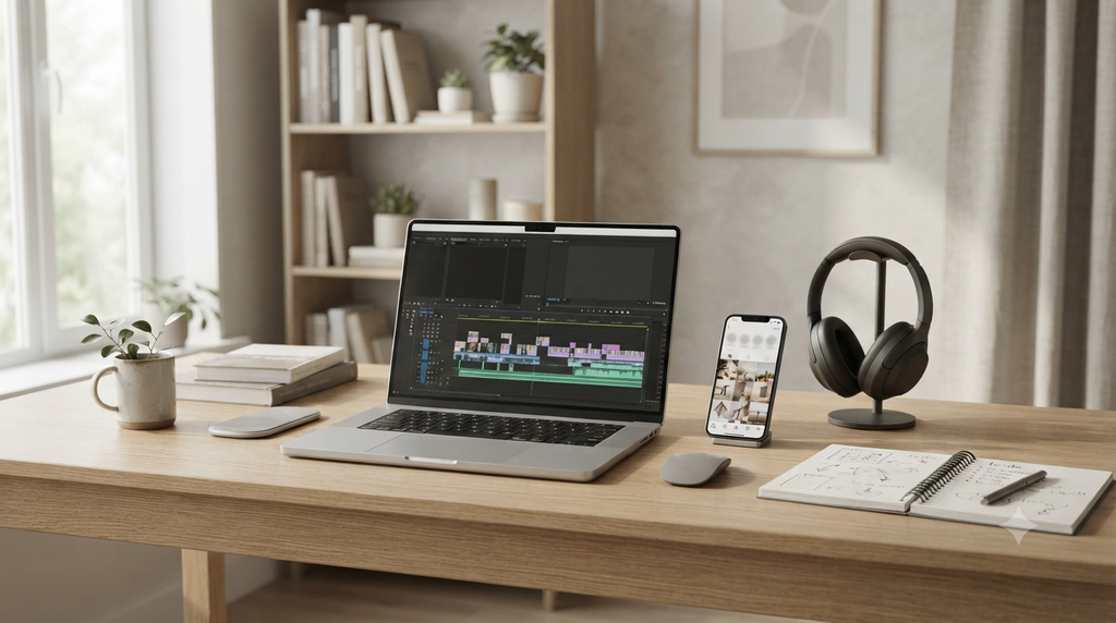 Creator using video editing skills to build a freelance portfolio