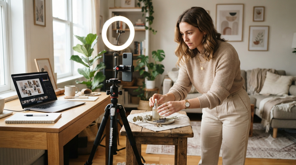 Creator workspace with products being compared for affiliate recommendations